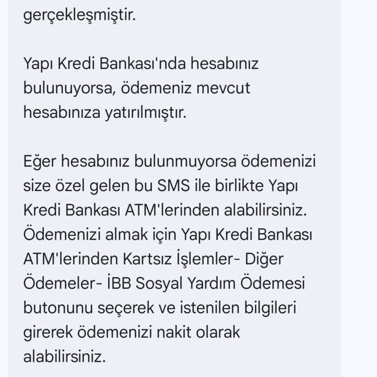 ATM Ödeme İşlemi Sorunu