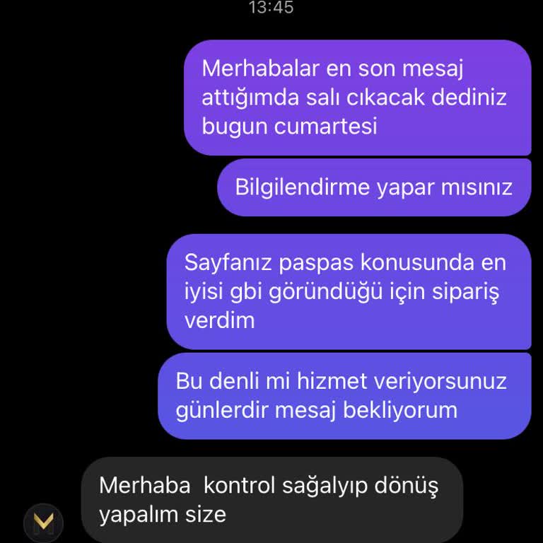 Ödeme Sonrası İletişim Sorunu Ve İade Talebi