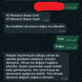 Yanlış Numara Ve Kalitesiz Ürün Sorunu