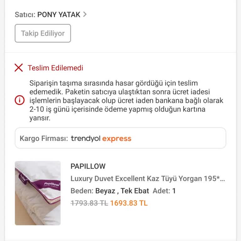 Trendyol'dan Usulsüz Sipariş İptali Ve İade Sorunu