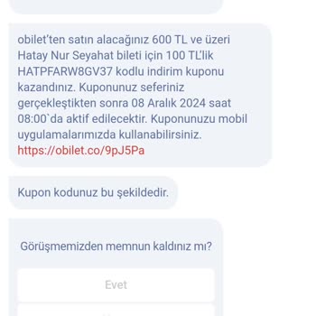 Obilet İndirim Kodlarında Yanıltıcı Bilgilendirme Ve Müşteri Güveni Kaybı