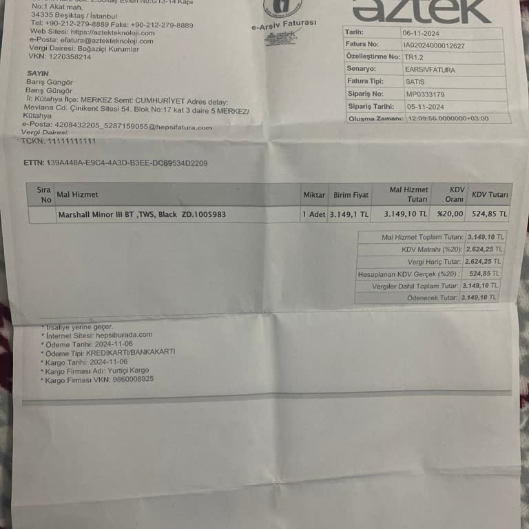 Marshall Minör 3 Kulaklık Sorunları