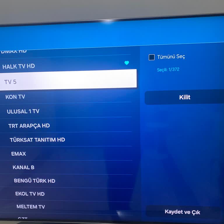 Samsung QLED TV'de Kanal Düzenleme Sorunu