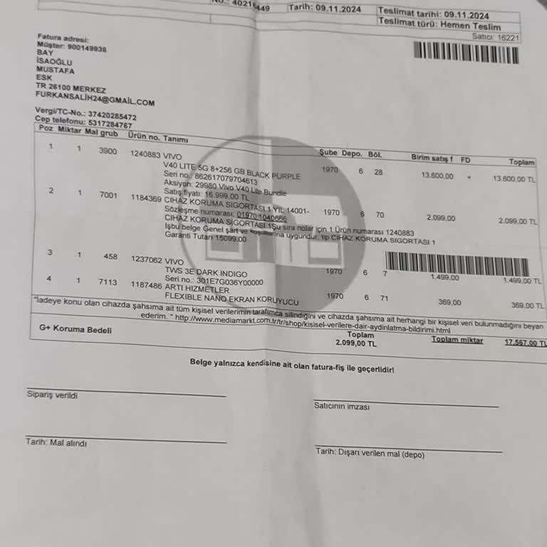 Media Markt Ve Vivo Servis Sorunları