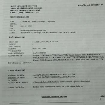 Garanti Kapsamında Mağduriyet: Ekran Değişim Ücreti