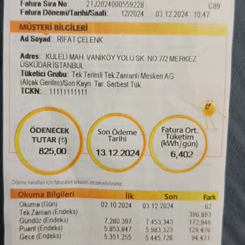 Elektrik Faturasında Yanlış Hesaplama İtirazı