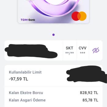 Tombank Kredi Kartı Güncelleme Mağduriyeti