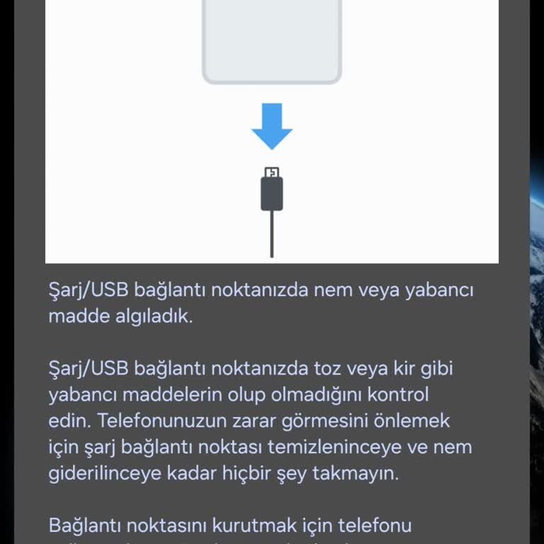 Samsung Telefonumda Sıvı Algılama Sorunu