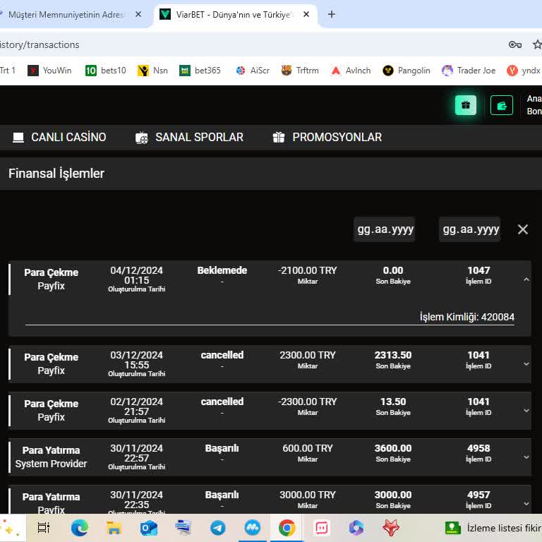 Çekim İşlemi Sorunu Ve Müşteri Hizmetleri Eksikliği