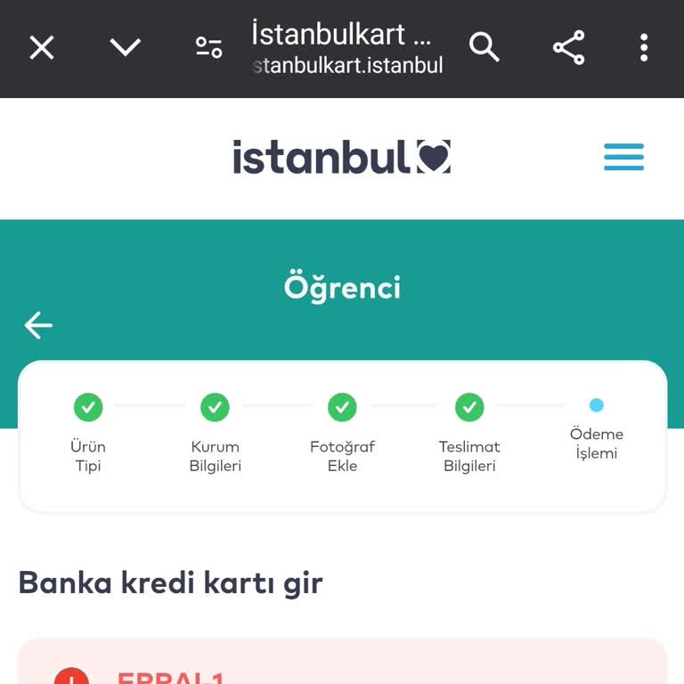 Öğrenci Kartı Çıkartma Sorunu