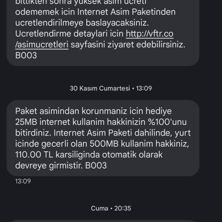 Vodafone'un Durdurma Özelliği Sorunu