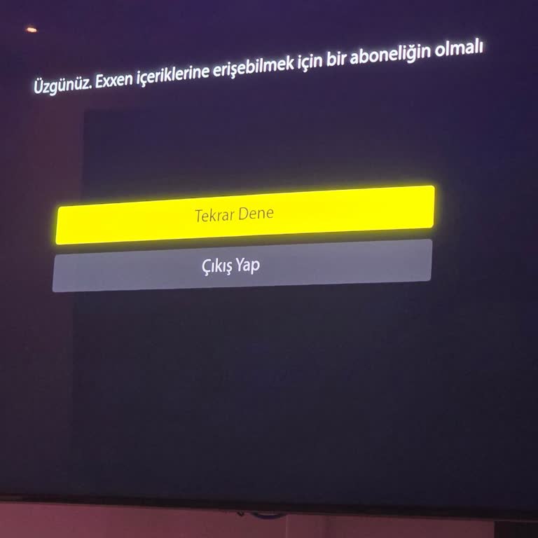Exxen TV Uygulaması Sürekli Hata Veriyor