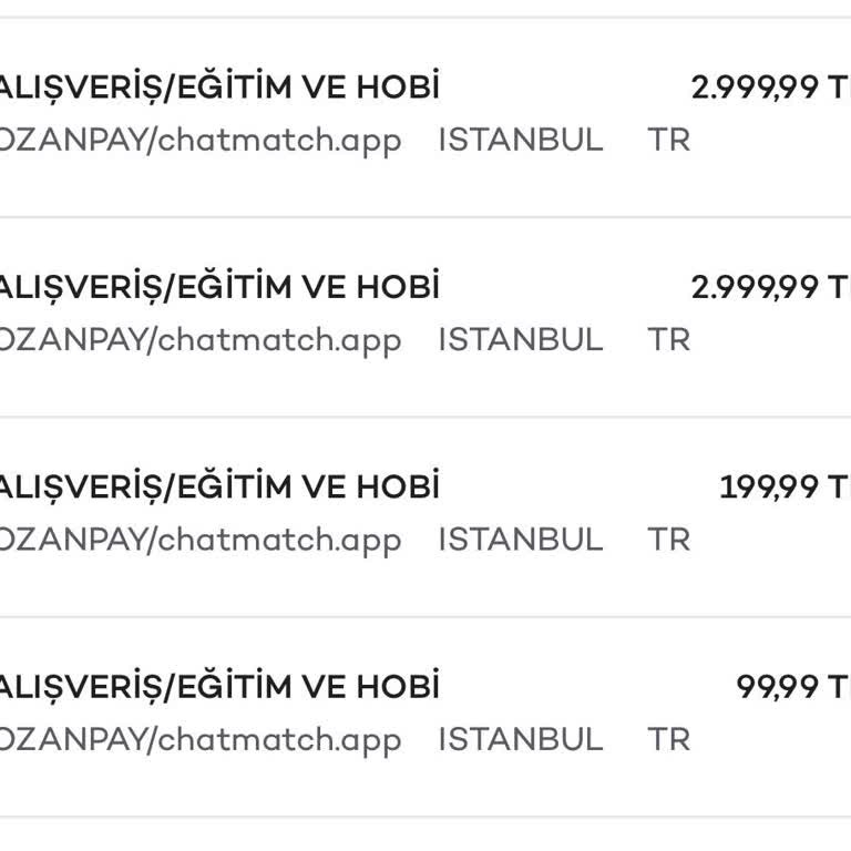 Haberim Olmadan Yapılan Kredi Kartı Harcamaları