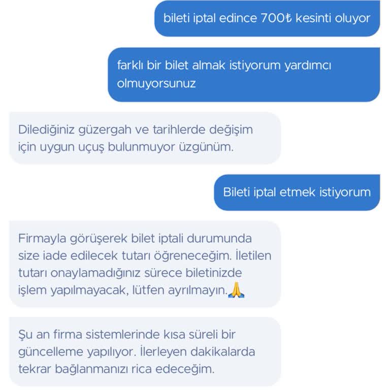 Yanlış Bilet Satışı Ve İptal Sürecinde Yaşanan Sorunlar