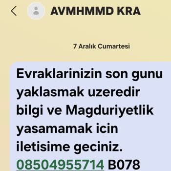 Yanıltıcı Mesajlarla Karşı Karşıya Kaldım
