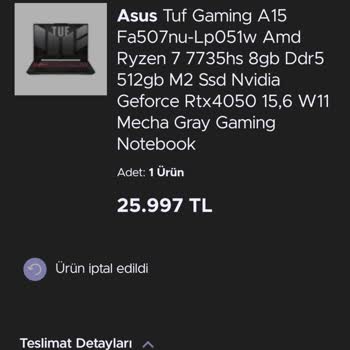 İndirimli Ürün İptali Mağduriyeti