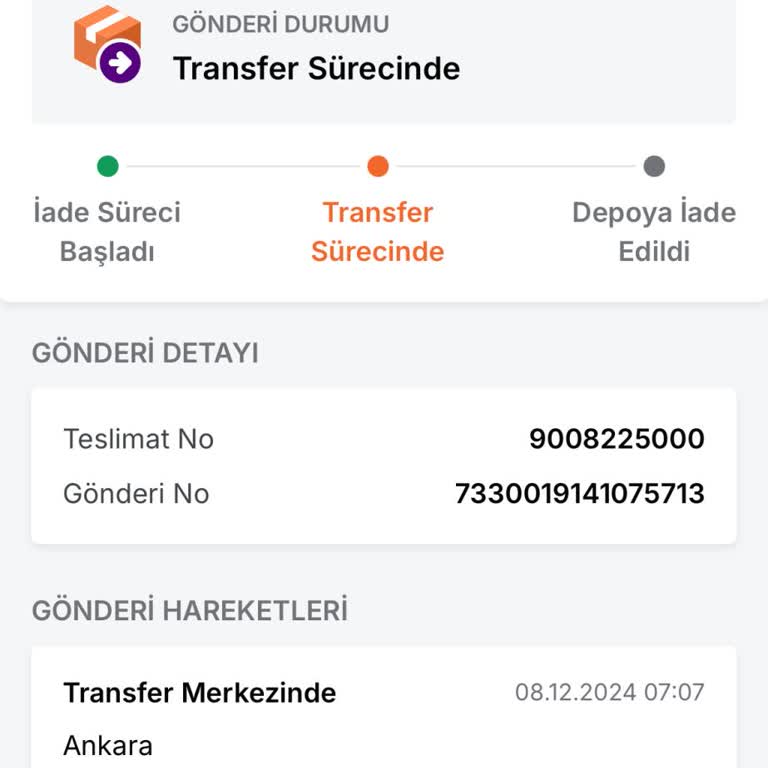 Teslimat Sorunu Ve Hatalı İade Süreci