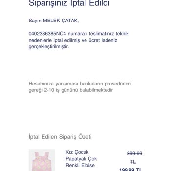 Penti Alışverişimde Eksik Ürün Ve İade Sorunu