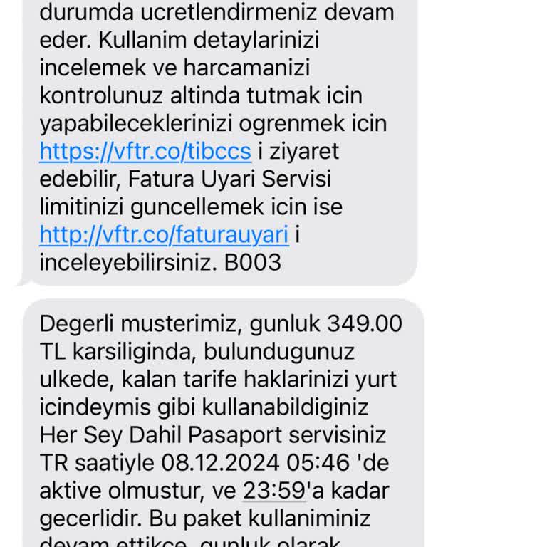 Haksız Pasaport Paketi Aktivasyonu Ve Ücret Kesintisi