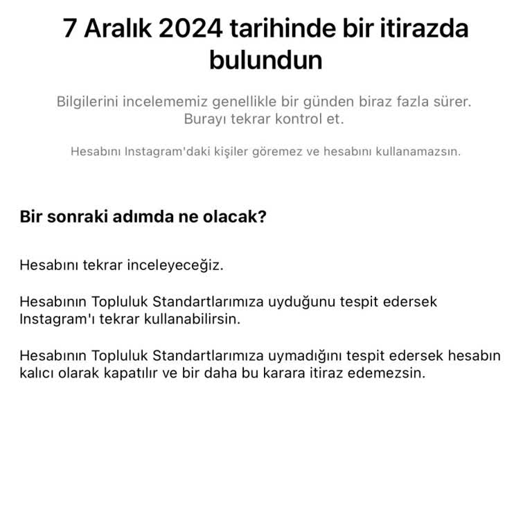 Instagram Hesabım Aniden Askıya Alındı