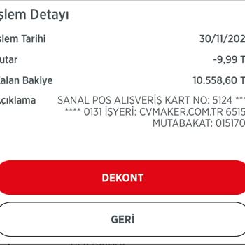 İzinsiz Kart Kullanımı Ve Ücret Kesintisi