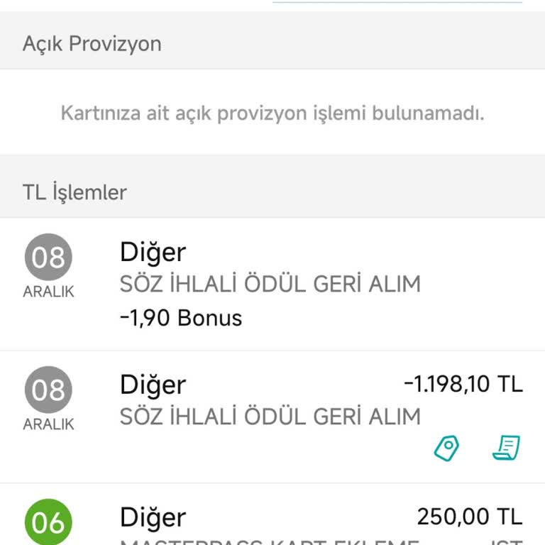 Garanti Bankası Kart İptali Sonrası Cayma Bedeli Şoku
