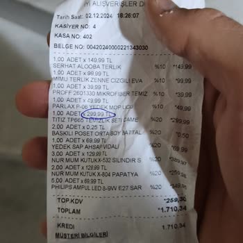 Eksik Ürün Ve Yanıltıcı Bilgilendirme