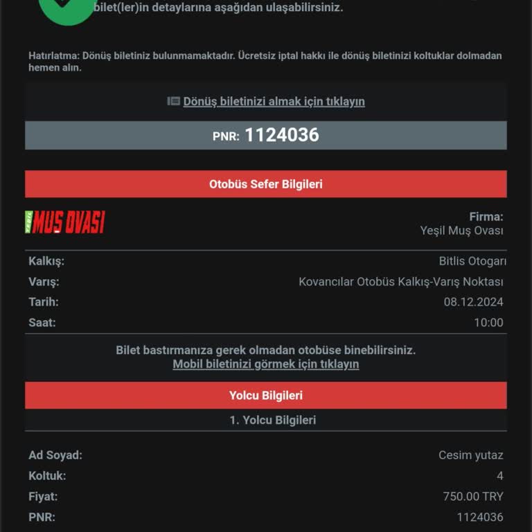 Yanıltıcı Bilgi Ve Geç Kalma Sorunu: Yeşil Muş Yolu Otobüs Firması