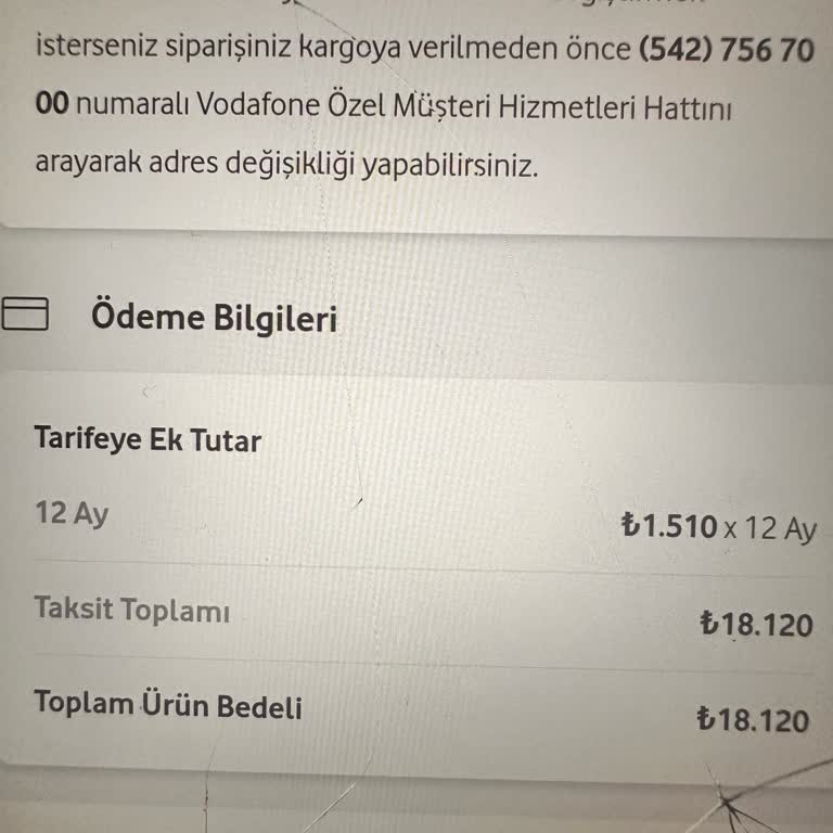 Vodafone'un Usulsüz Cihaz Teslimatı