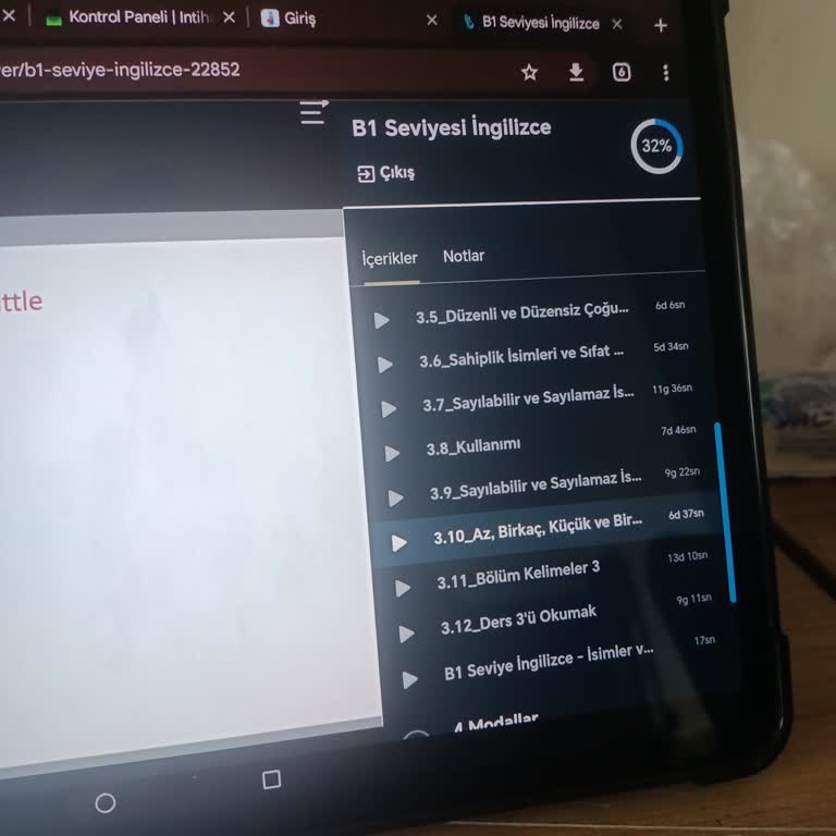 BTK Akademi İngilizce Kursunda İlerleme Sorunu