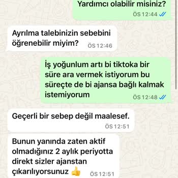 Ajans Çıkış Talebim Reddedildi