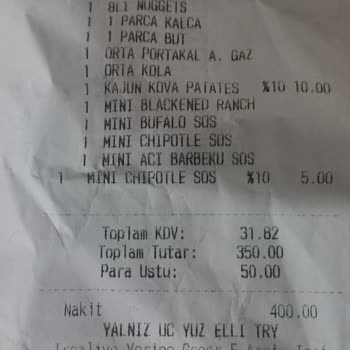 Popeyes'te Kalitesiz İçecek Deneyimi