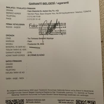 Fakir Süpürge Performans Düşüklüğü Ve Hayal Kırıklığı
