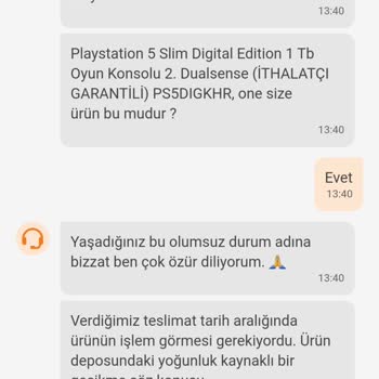Trendyol'dan Aldığım PS5 Konsolu Teslim Alamıyorum