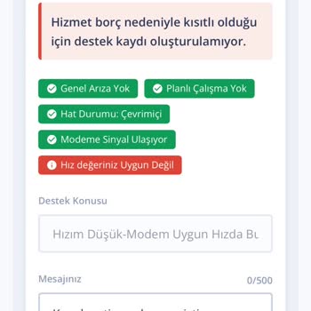 İnternet Kesintisi Ve Ulaşılamayan Destek