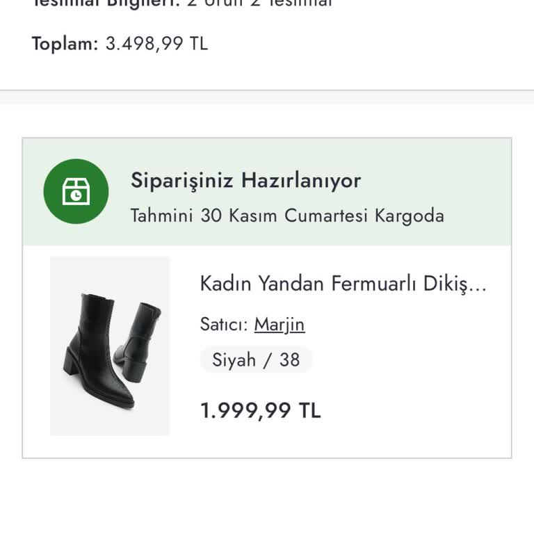 Boyner'den Sipariş Edilen Ürün Teslim Edilmiyor Ve İptal Edilemiyor!