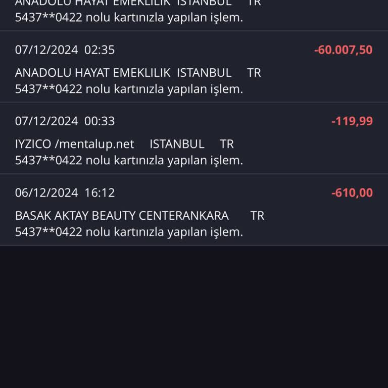 Kredi Kartımdan Habersiz Çekim