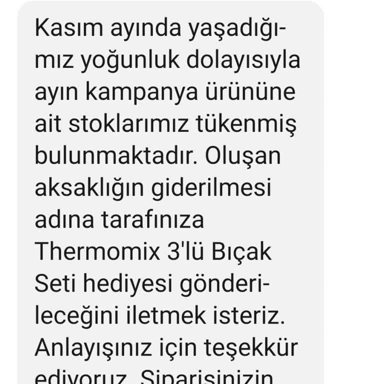 Termomix Kampanyasında Vaat Edilen Hediyeler Hayal Kırıklığı Yarattı