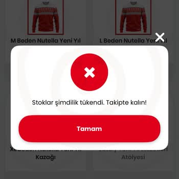 Nutella Uygulamasındaki Stok Sorunları