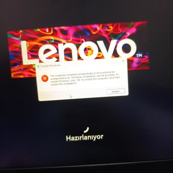 Laptop Sıfırlama Sorunu Ve Destek Talebi