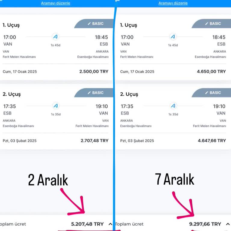 Ajet Firmasının Fahiş Fiyat Artışı Ve Öğretmen İndirimi Talebi