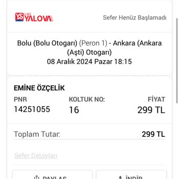 Bilet Saati Değişikliği Ve İade Sorunu