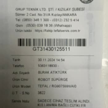 Tefal Robot Süpürge Hayal Kırıklığı: Garanti Dışı Masraflar