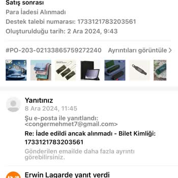 İade Edilmeyen Siparişler Ve Yanıltıcı Bilgilendirme