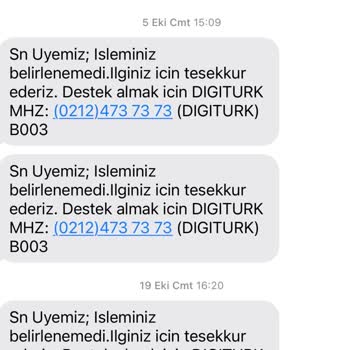 İptal Edilemeyen SMS'ler: Digiturk'ten Rahatsızlık