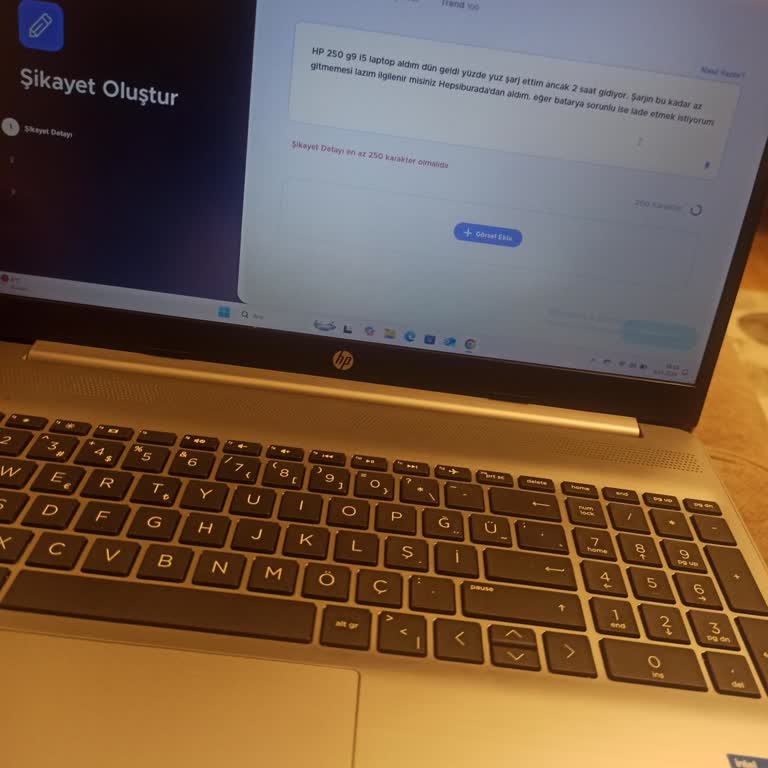 Yeni HP Laptopun Batarya Süresi Beklentileri Karşılamıyor