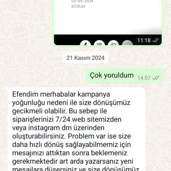 Teslim Edilmeyen Ürünler Ve İletişimsizlik