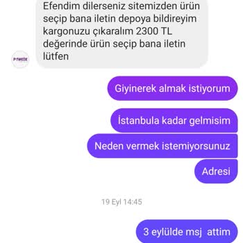 Teslim Edilmeyen Ürünler Ve İletişimsizlik