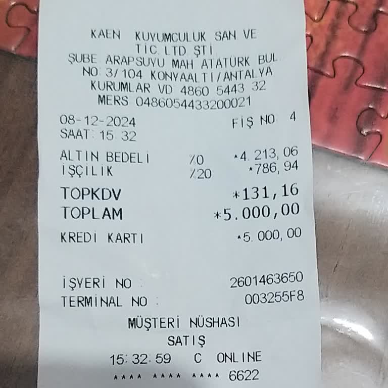 Kullanılmamış Ürünün İadesi Kabul Edilmiyor