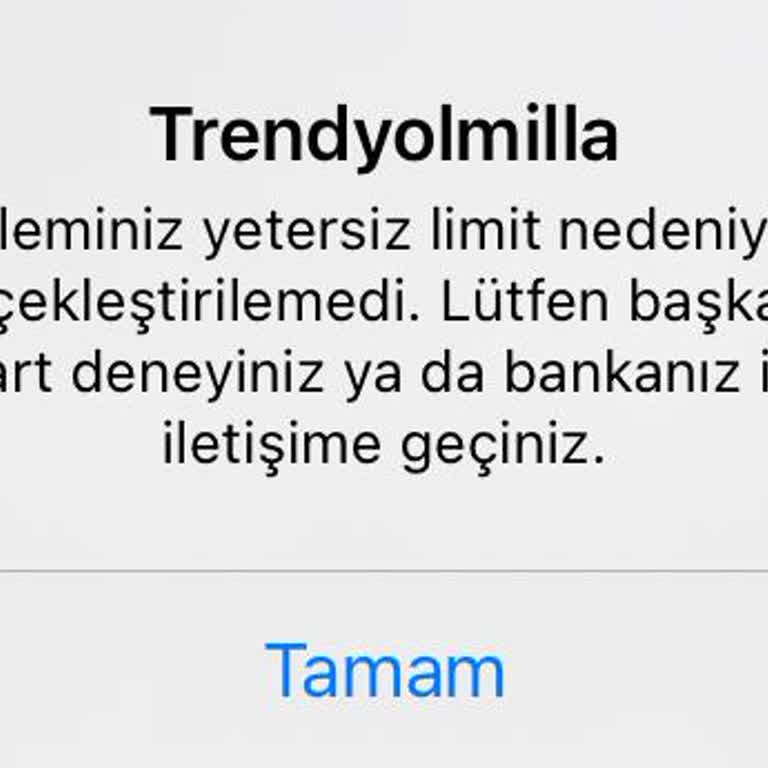 Yetersiz Limit Hatası: Kart Kullanım Sorunu
